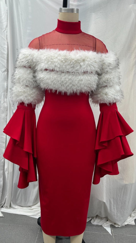 Red Fur Dress (Coming in November)