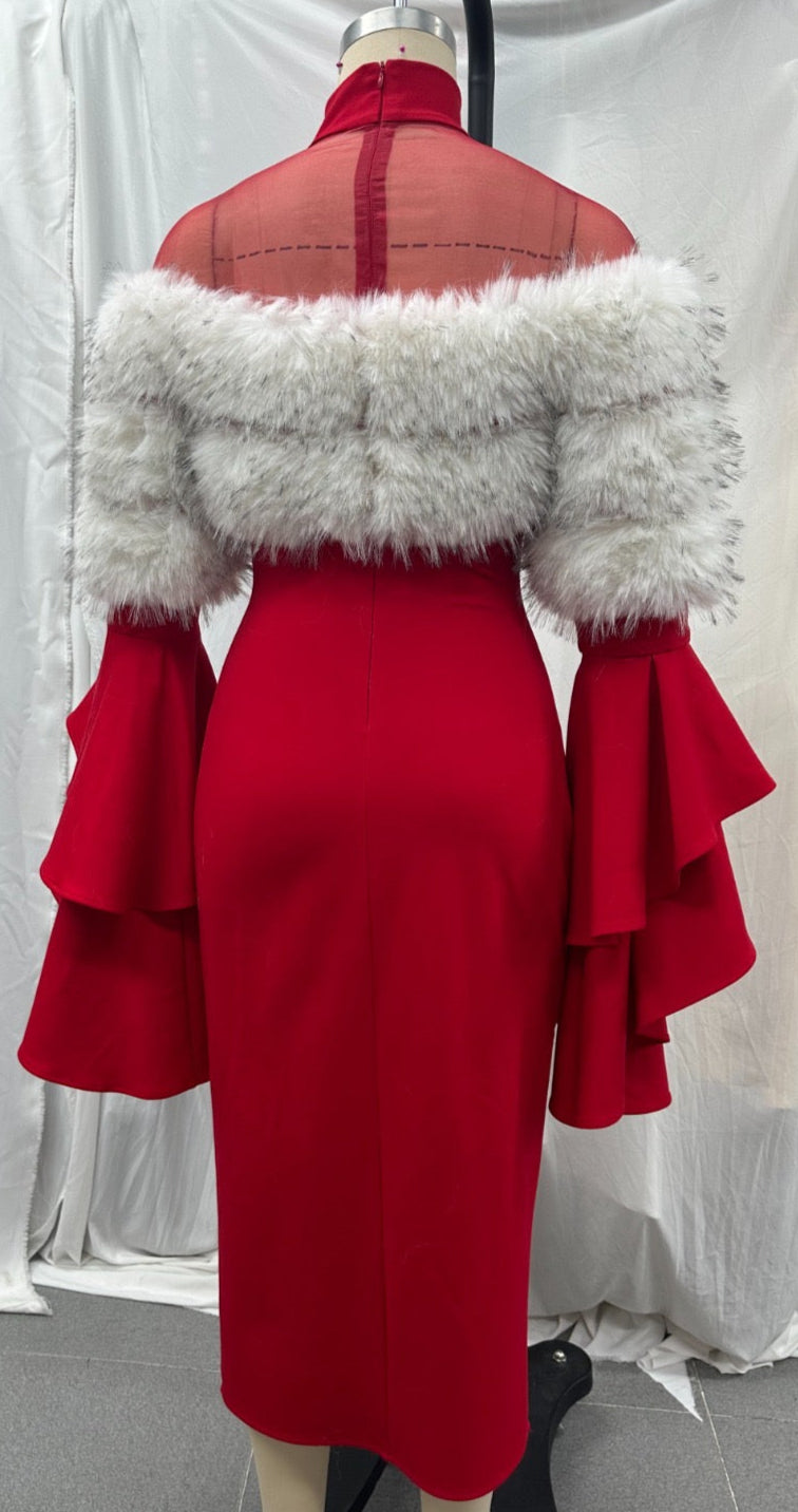 Red Fur Dress (Coming in November)